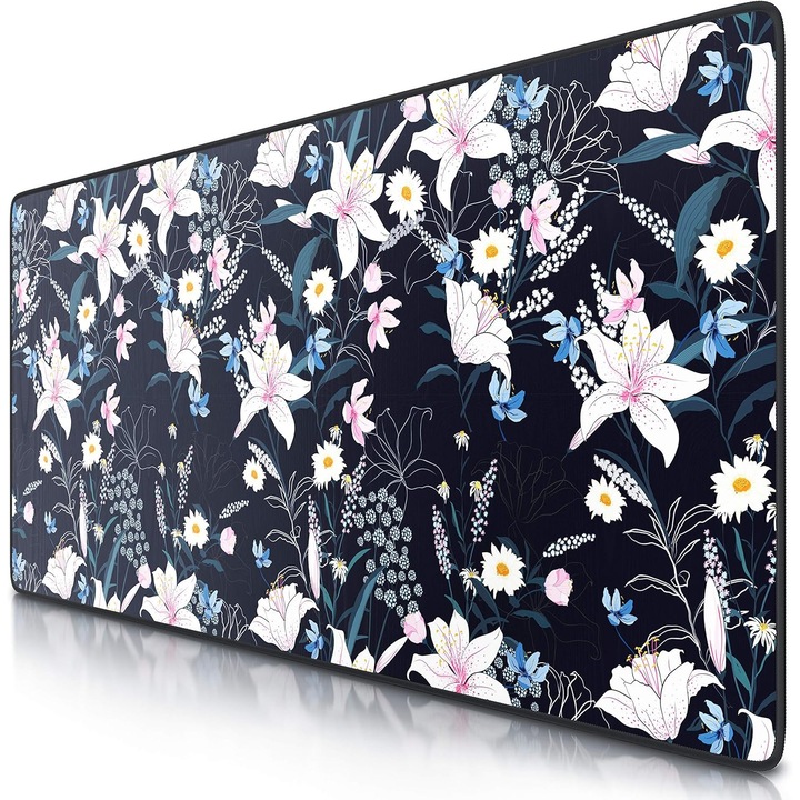 Mouse Pad XL CSL cu Flori - Precizie si Confort pentru Gaming