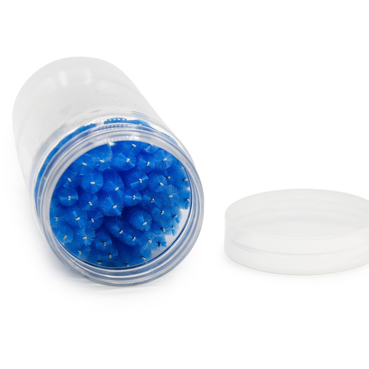 Set de 50 periute pentru extensii de gene, albastre