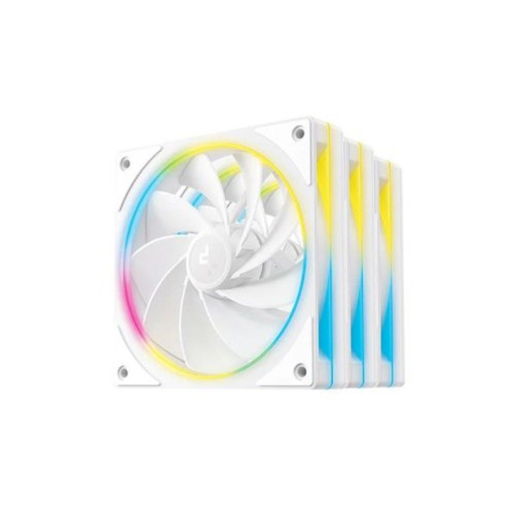 DeepCool FL12R SE WH 3IN1, 304070, Ventilátorok, Hűtők, Előlapi panelek