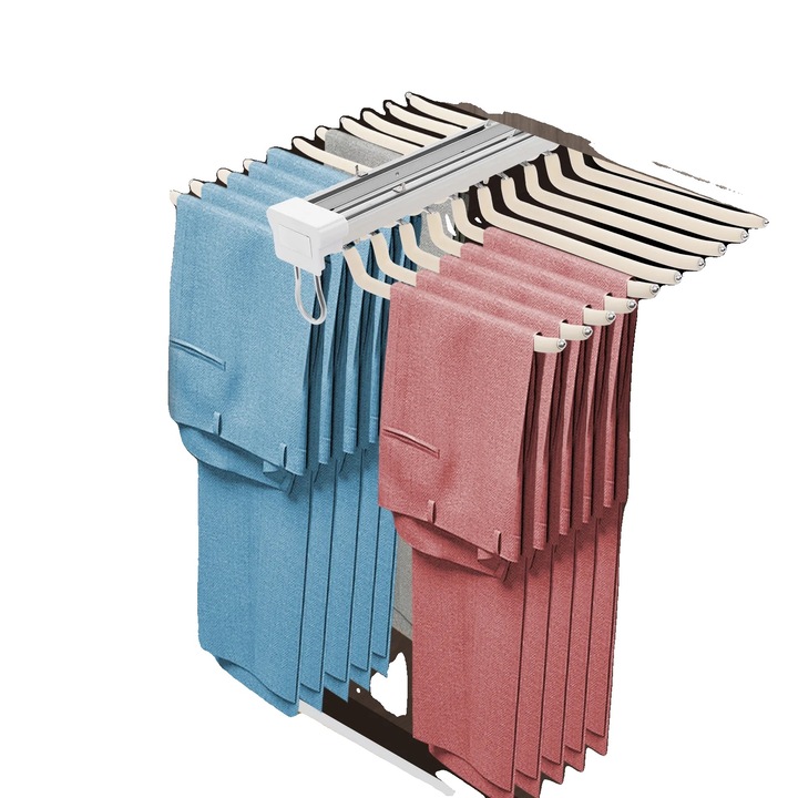 Стойка за панталони, 22 рамена, 58.8x45.8см, горен монтаж, без необходимост от сглобяване