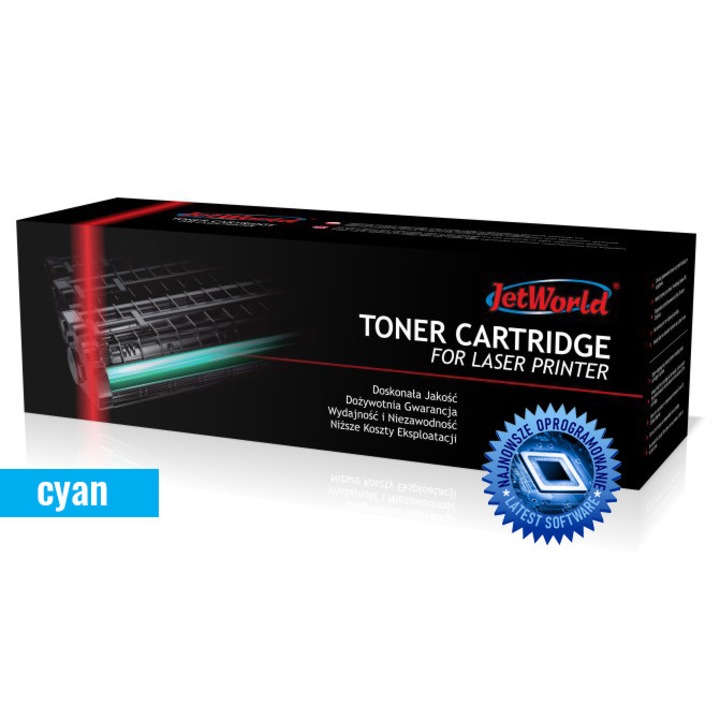 Toner imprimanta laser JetWorld Cyan TN-247C, compatibil cu chip de ultima generatie