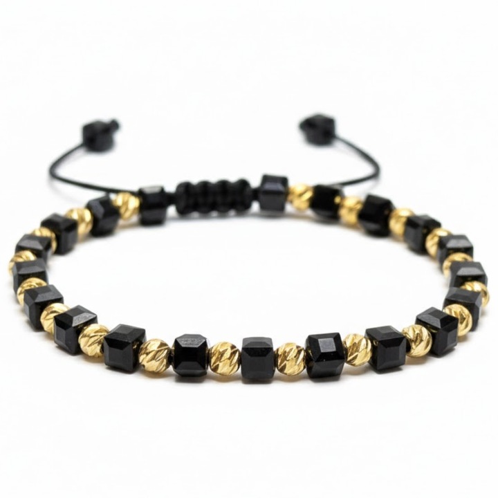 Bratara Reglabila, Marime Universala, Auriu-Negru