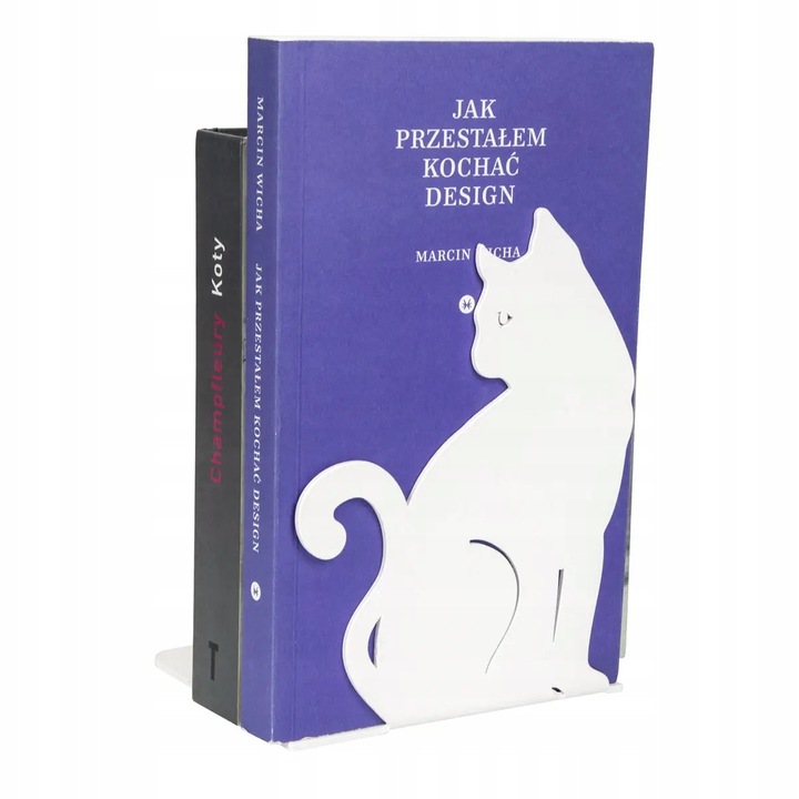 Suport Pentru Carti, Metal, Vopsea Pulbere, Grosime Metal: 2 mm, 12 x 15, 7 x 10, 2 cm, Alb, 1 Bucata