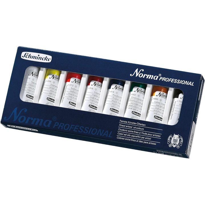 Set Culori Ulei Schmincke Norma, 8 x 35 ml, Profesional