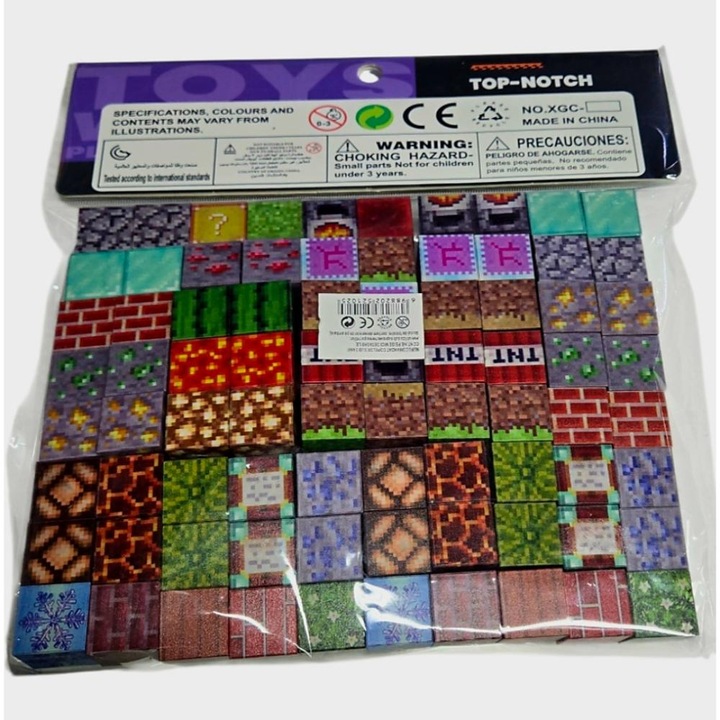 Set 80 cuburi magnetice Craft +6 figurine