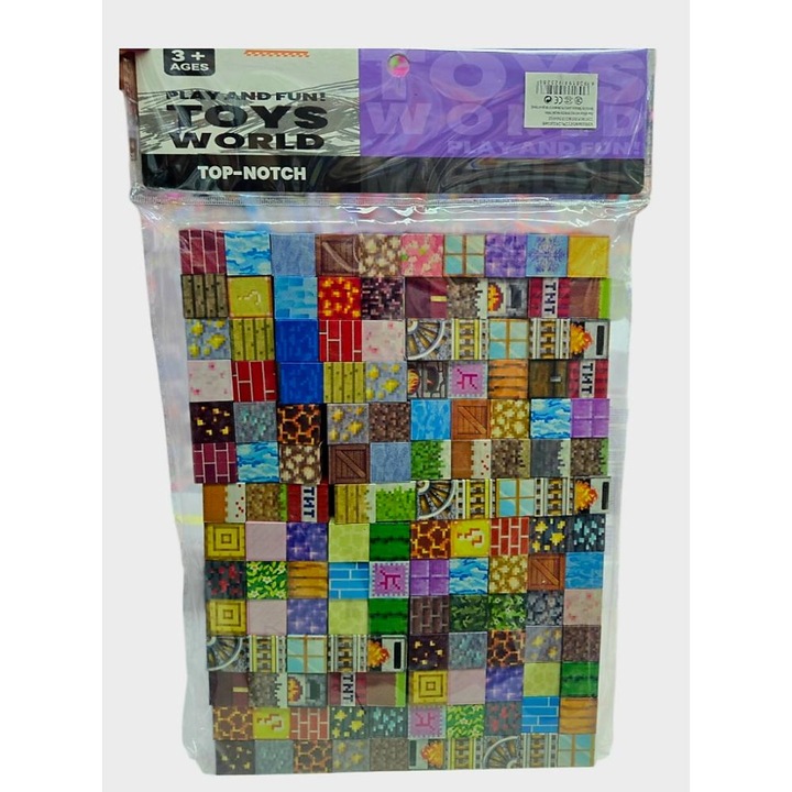 Set creativ 140 cuburi magnetice Craft +10 figurine