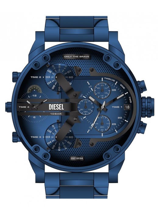 Ceas barbătesc, Diesel, DZ7496 Mr. Daddy 2.0, inox, bleumarin, stil modern, rotund