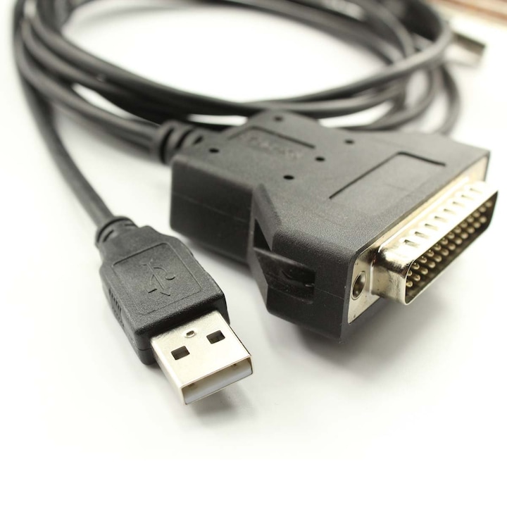Cablu Convertor USB la Serial DB25, usangreen, cip CP2102, 30cm, PE + PVC
