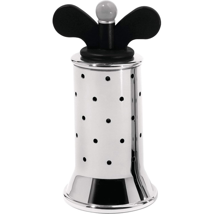 Rasnita Sare/Piper Alessi B 9098, Otel Inox, Negru