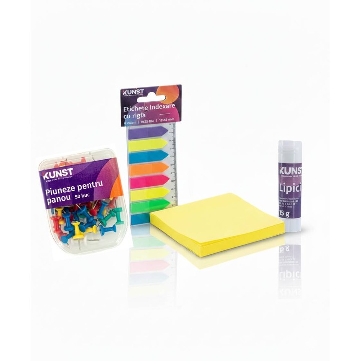Set KUNST Etichete, Marcatoare Pagina si Piuneze Panou