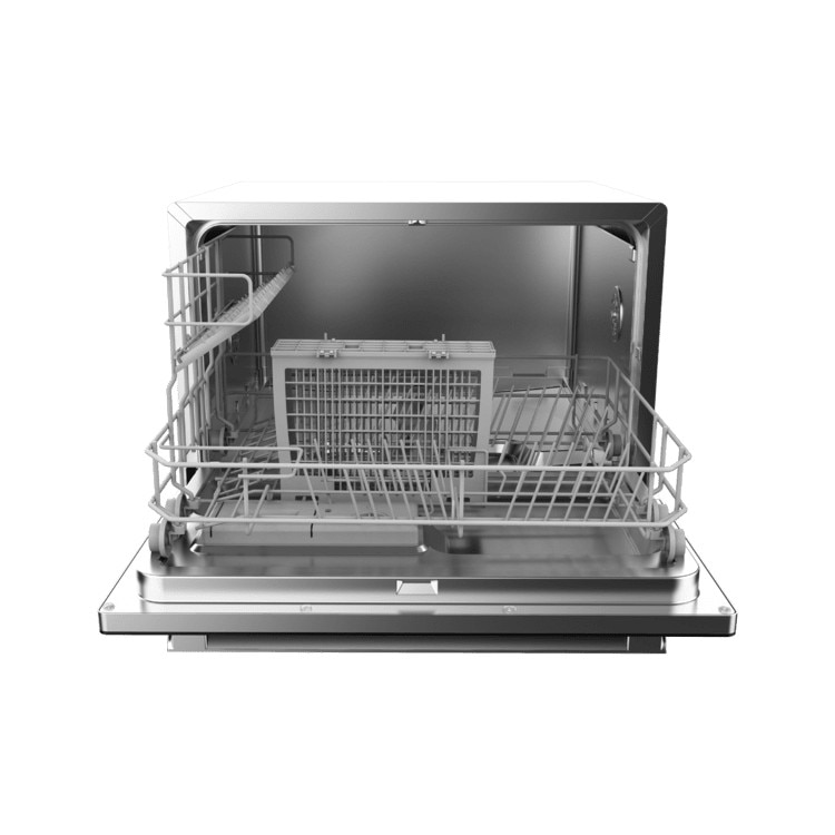 Mini masina de spalat vase Cecotec Bolero Aguazero 2400, 6 seturi, 5 programe, alb, 55x45x55cm