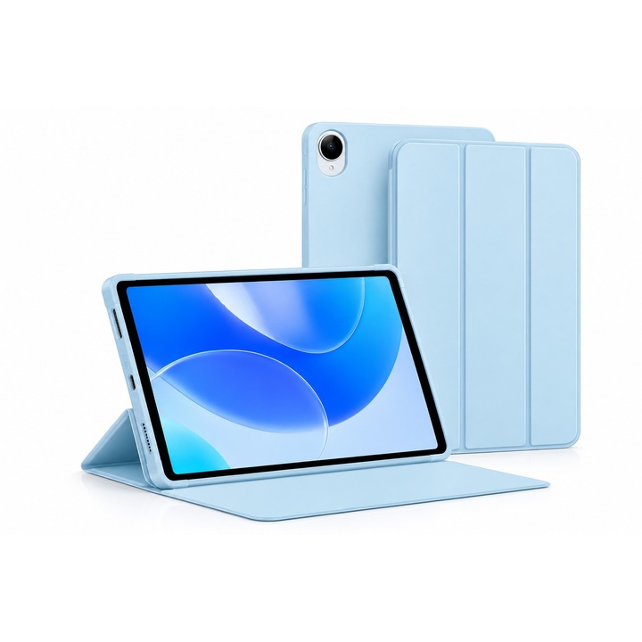Husa premium office Sigloo, tip mapa, pentru tableta Huawei MatePad Pro 11 (2024/2022), carcasa interna din silicon cu suport Smart Pen, Blue