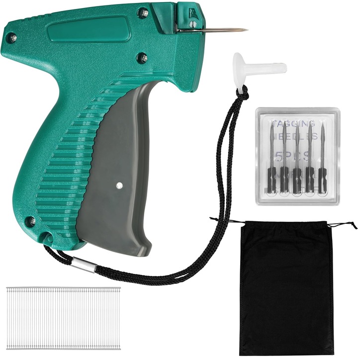 Pistol de etichetare Belle Vous, set complet, 5000 pini 55 mm, 5 ace 20 mm, verde, 10x13cm