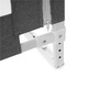 Bariera de siguranta pentru pat, protectie copii, 196 cm, reglabila pe inaltime 75-95 cm, gri