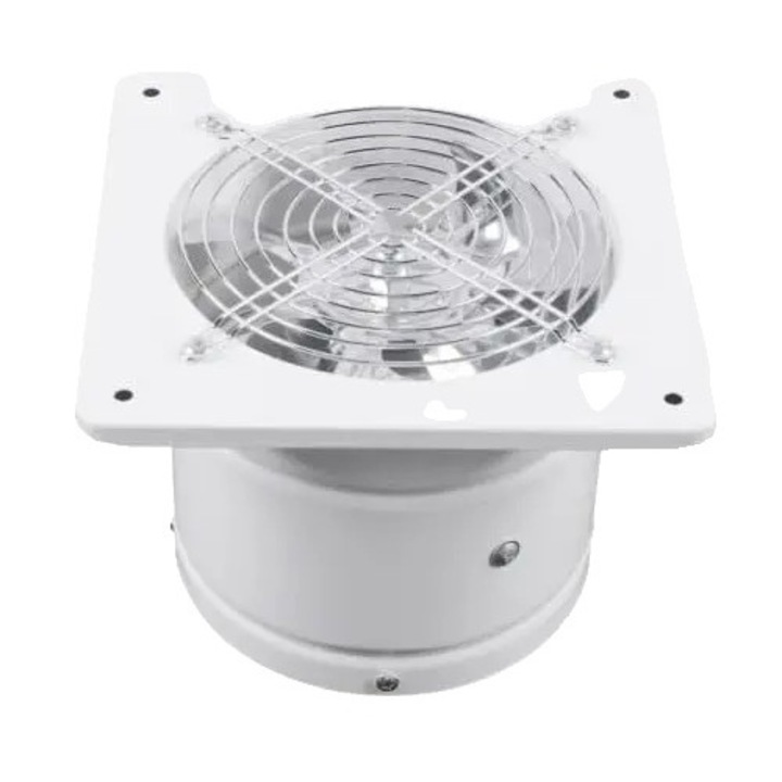 Ventilator Extractor, Performanta Industriala, Plasa de Siguranta, Alb