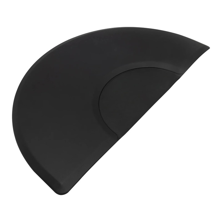 Салонна постелка, полукръг 1,5 м, дебелина 18 мм, водоустойчив PU, черен