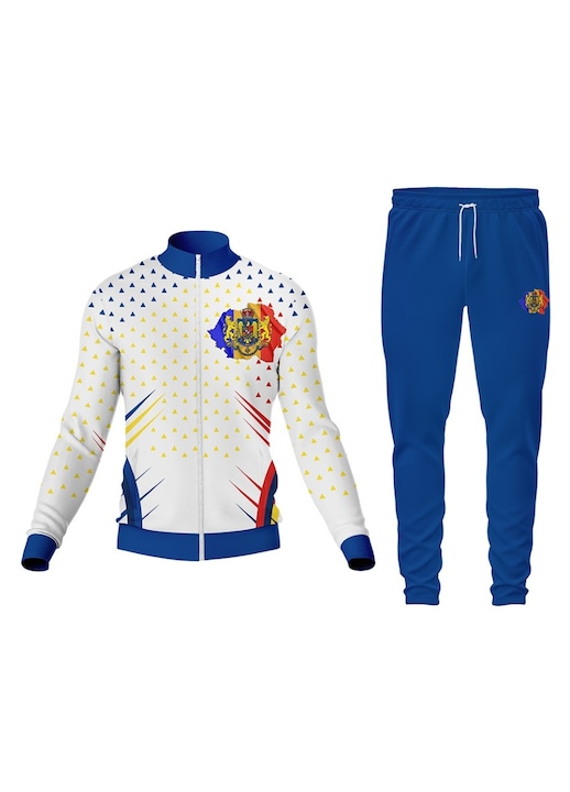 Trening barbati Romania 13, bluza cu fermoar, multicolor