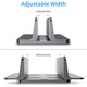 Suport vertical laptop ajustabil aluminiu negru 14x66mm