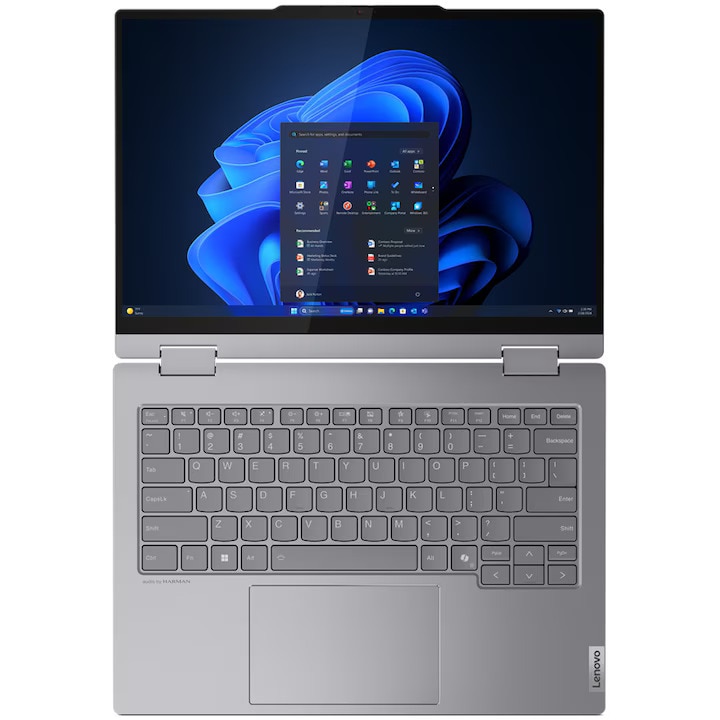 Laptop Lenovo ThinkBook 14 G4 IML cu procesor Intel® Core Ultra 5 125U pana la 8 GB RAM DDR5, 512 GB SSD, Intel Graphics, Windows 11 Pro, Luna Grey