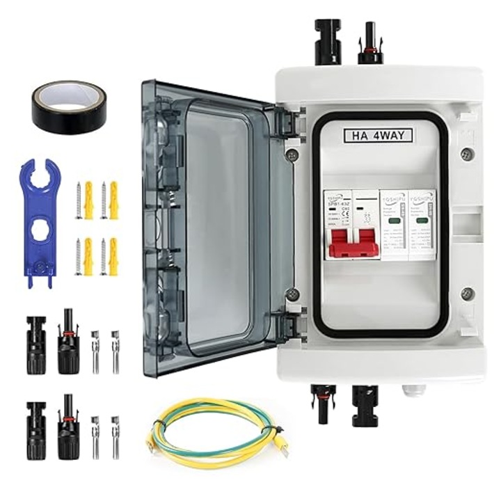 Descarcator de Supratensiune DC 40A 1000V pentru Sistem Fotovoltaic – Protectie Trasnet, IP65, 1 Intrare 1 Iesire