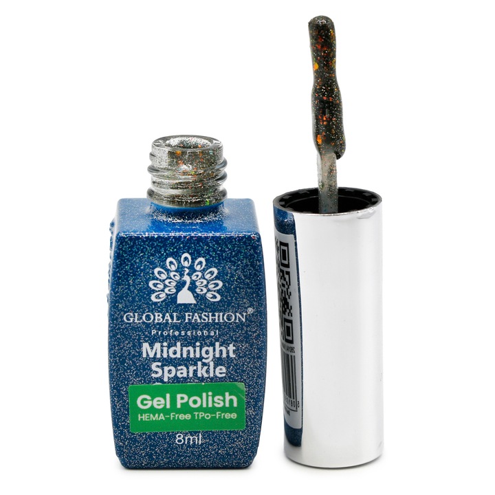 Oja semipermanenta Midnight sparkle 8 ml, 10