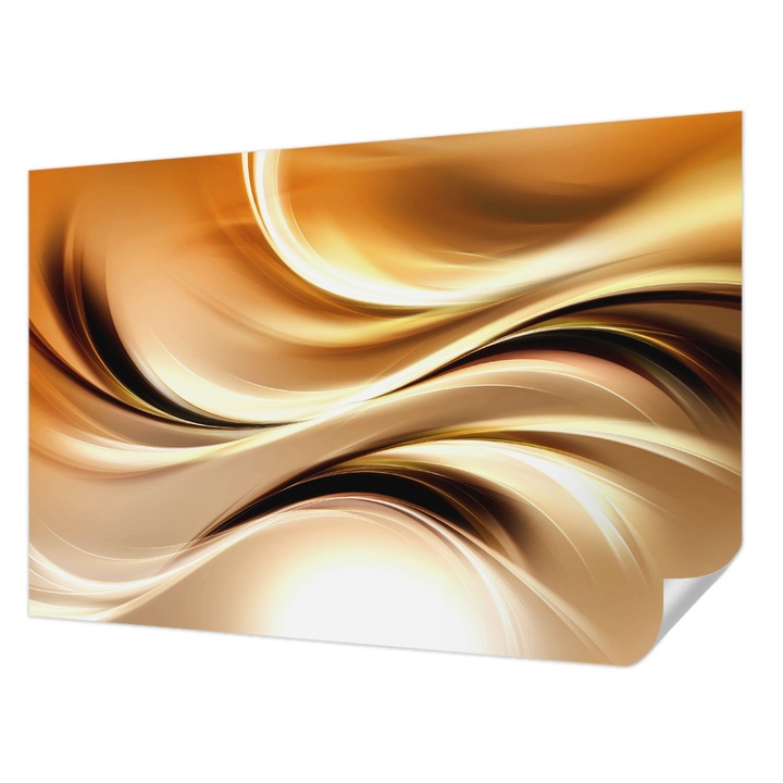 Öntapadós Dekor Tapéta, Wallfluent, Folyadékvezetékek, Bézs, 104 x 70 cm, Erős Ragasztó, Modern Belsőépítészeti Dekoráció, 010170060170000006121