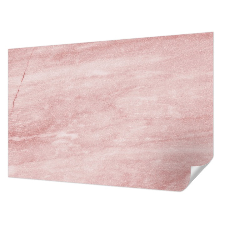 Fali Fotótapéta Autodeziv, Wallfluent, Model de marmura, Roz, 104 x 70 cm, Adeziv Puternic, Usor De Montat Si Rezistent, 010170060170000012162