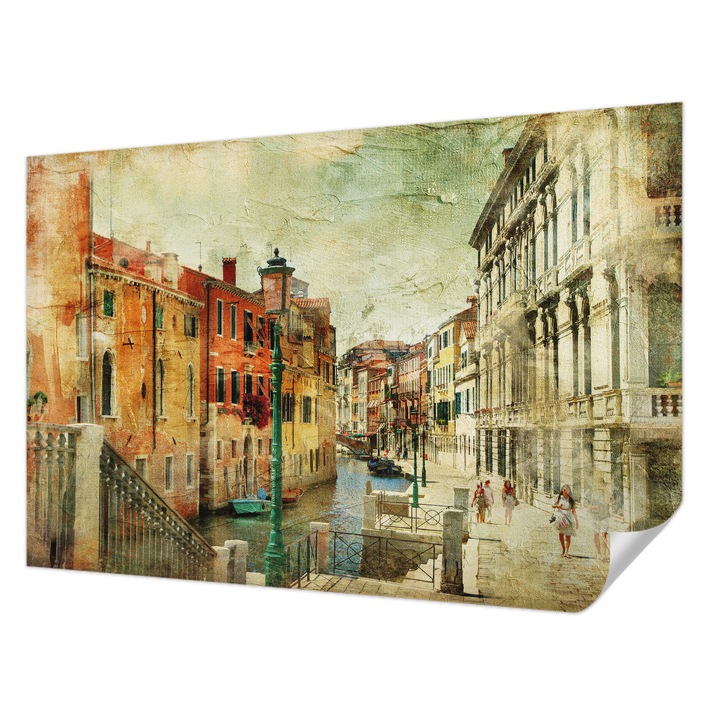 Fali Fotótapéta Autodeziv, Wallfluent, Impresie urbana, Portocaliu, 104 x 70 cm, Pentru Sufragerie, Dormitor, 010170060170000017429