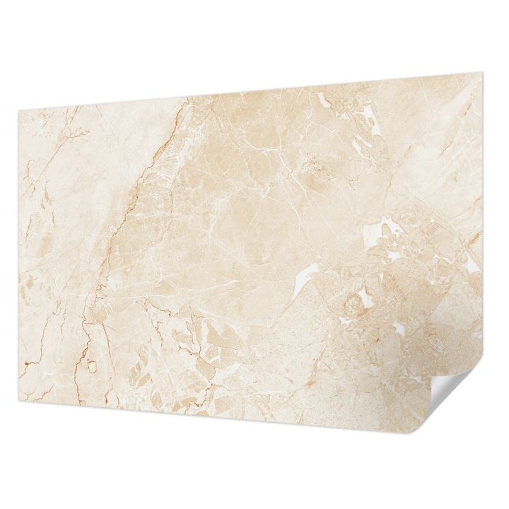 Öntapadós Fotótapéta Falra, Wallfluent, Természetes kő, Bézs, 104 x 70 cm, Dekoráció, Erős Ragasztó, 010170060170000282603