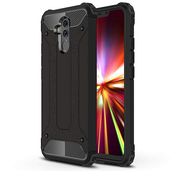 Защитен калъф, съвместим с Huawei Mate 20 lite, Tim, черен