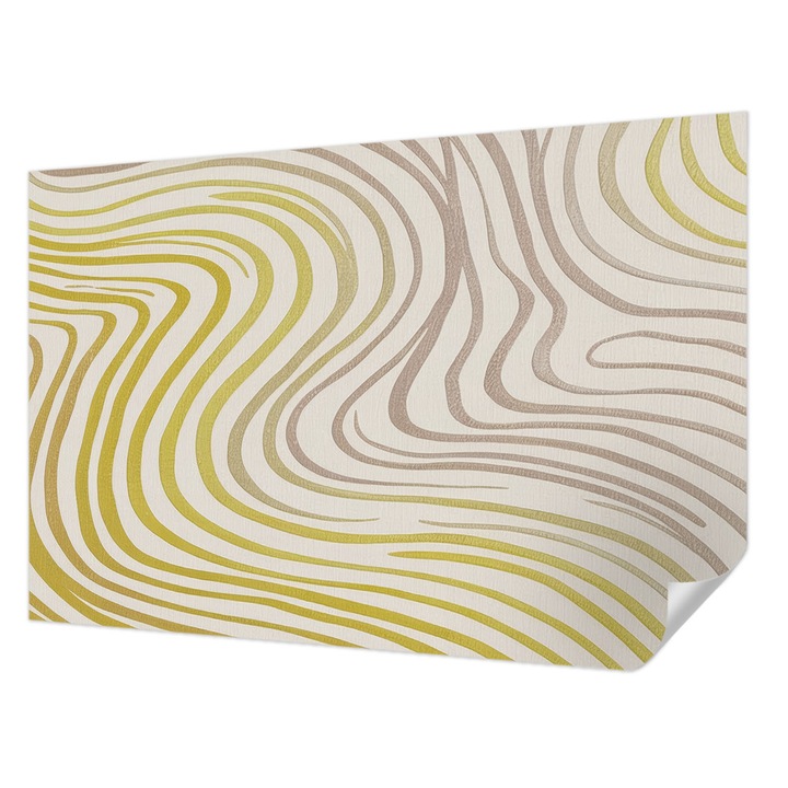 Tapet Autocolant De Perete, Wallfluent, Eleganta lichida, Galben, 104 x 70 cm, Detasabil, Lavabil, 010170060170000284780