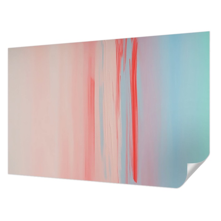 Öntapadós Tapéta Fali Dekoráció, Wallfluent, A harmónia színei, Rózsaszín, 104 x 70 cm, Dekoráció, Falra, 010170060170000284786