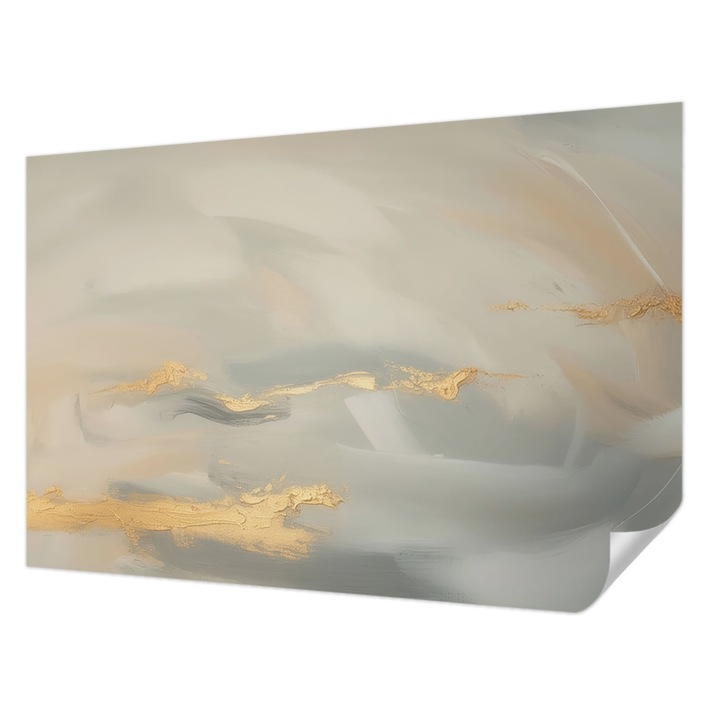 Öntapadós Dekor Tapéta, Wallfluent, Gyengéd csíkok, Szürke, 104 x 70 cm, Fali Dekoráció, Nedvesség- És Foltálló, 010170060170000284806