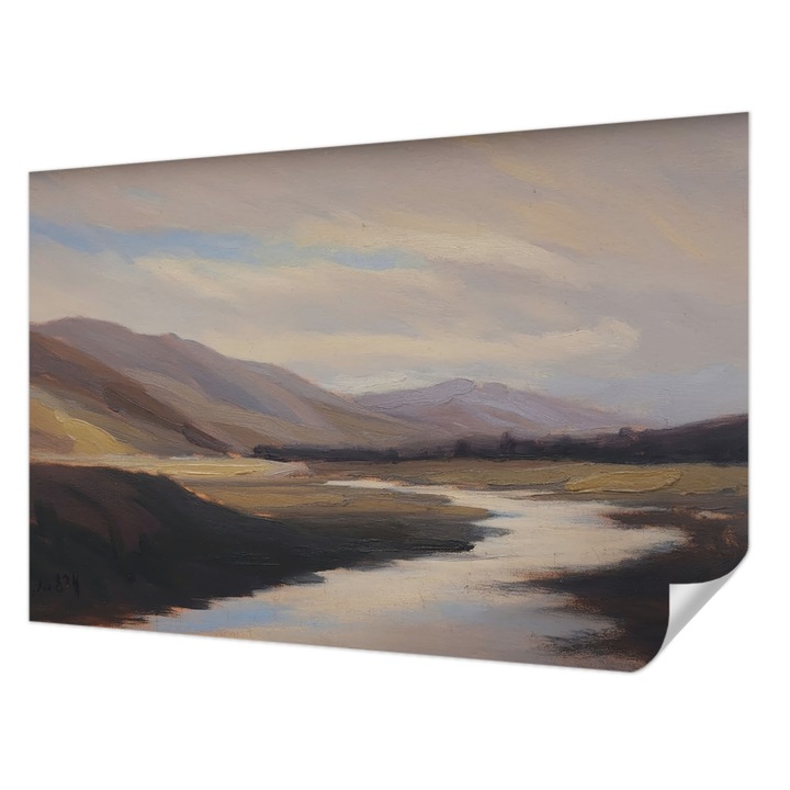 Öntapadós Fotótapéta Falra, Wallfluent, Természetes béke, Barna, 104 x 70 cm, Előszobába, Hálószobába, 010170060170000284838