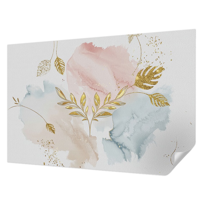 Öntapadós Fotótapéta Falra, Wallfluent, Botanikai báj, Fehér, 104 x 70 cm, Klasszikus, Könnyen Felszerelhető, 010170060170000284990