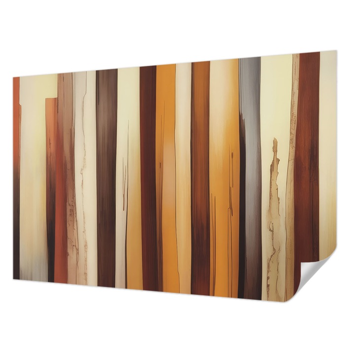 Öntapadós Tapéta Fali Dekoráció, Wallfluent, Absztrakt textúra, Barna, 104 x 70 cm, Klasszikus, Könnyen Felszerelhető, 010170060170000285142