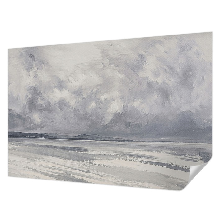 Öntapadós Tapéta Fali Dekoráció, Wallfluent, Vihar a horizonton, Szürke, 104 x 70 cm, Dekoráció, Falra, 010170060170000285177