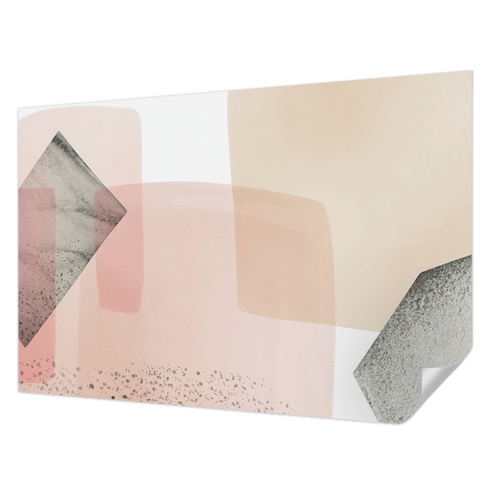 Öntapadós Fotótapéta Falra, Wallfluent, Finom figurák, Bézs, 104 x 70 cm, Könnyen Tisztítható, Nedvességálló, 010170060170000284920