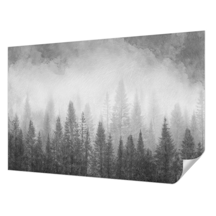 Tapet Autocolant De Perete, Wallfluent, Ceata de padure, Multicolor, 104 x 70 cm, Pentru Interior, Usor De Curatat, 010170060170000285329