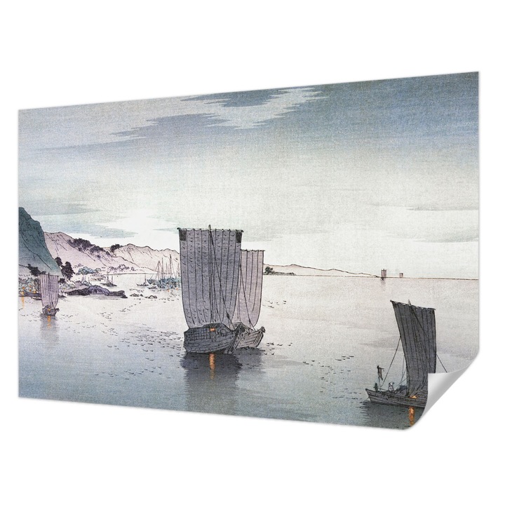 Öntapadós Fotótapéta Falra, Wallfluent, Tengerészeti táj, Szürke, 104 x 70 cm, Fali Dekoráció, Nedvesség- És Foltálló, 010170060170000285338