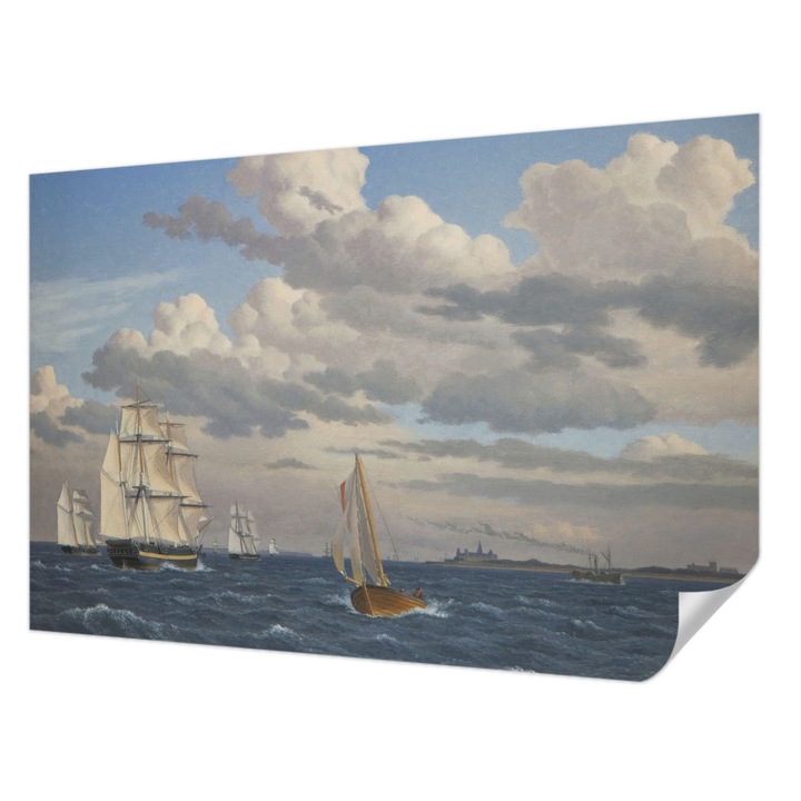 Öntapadós Tapéta Falra, Wallfluent, Tengeri kaland, Szürke, 104 x 70 cm, Modern Dizájn, Könnyen Felszerelhető És Tisztítható, 010170060170000285366