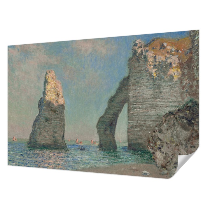 Öntapadós Tapéta Falra, Wallfluent, Sziklás táj, Kék, 104 x 70 cm, Erős Ragasztó, Modern Belsőépítészeti Dekoráció, 010170060170000285402