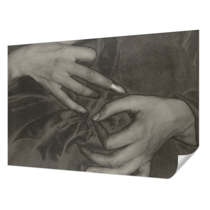 Öntapadós Dekor Tapéta, Wallfluent, Kezek anyaga, Fekete, 104 x 70 cm, Nappaliba, Konyhába, 010170060170000285442