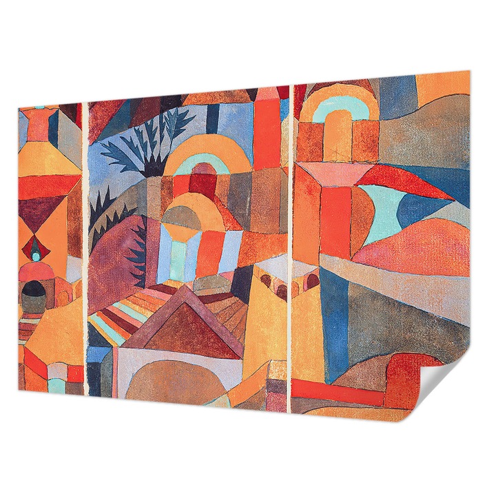 Öntapadós Dekor Tapéta, Wallfluent, Színes mozaik, Narancssárga, 104 x 70 cm, Modern Dizájn, Könnyen Felszerelhető És Tisztítható, 010170060170000285467