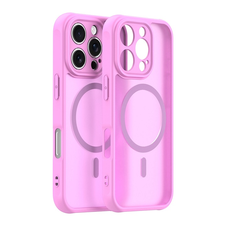 Husa Protectie Compatibila cu iPhone 16 Pro, Tim, Pink