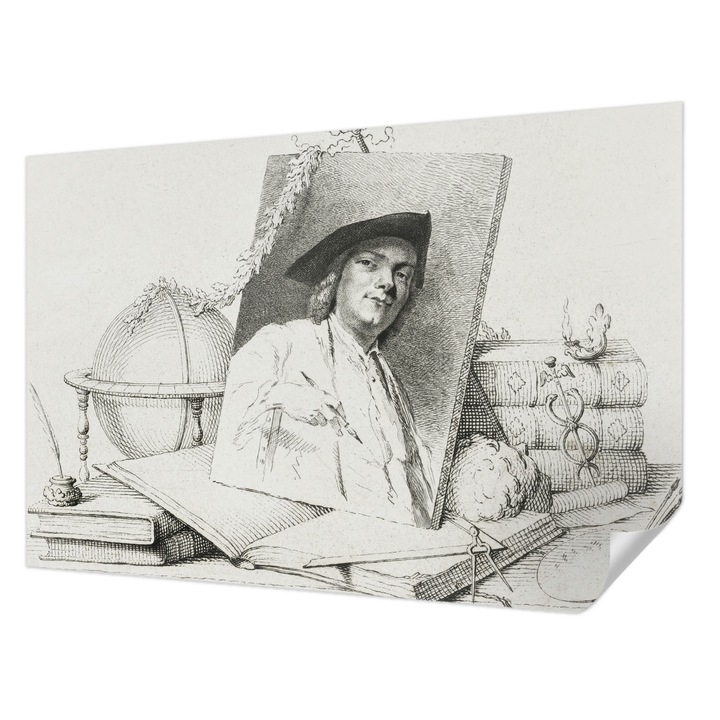 Öntapadós Fotótapéta Falra, Wallfluent, művészi portré, Fehér, 104 x 70 cm, Fali Dekoráció, Nedvesség- És Foltálló, 010170060170000285490