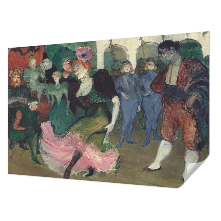 Öntapadós Tapéta Falra, Wallfluent, Társastánc, Zöld, 104 x 70 cm, Klasszikus, Könnyen Felszerelhető, 010170060170000285518