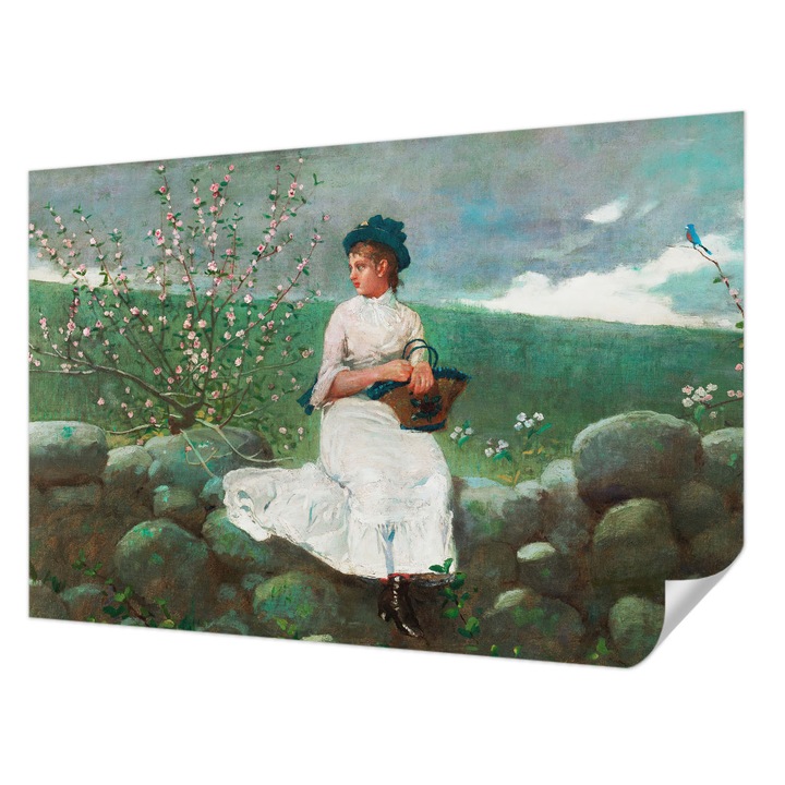 Öntapadós Fotótapéta Falra, Wallfluent, Virágos béke, Zöld, 104 x 70 cm, Modern Dizájn, Könnyen Felszerelhető És Tisztítható, 010170060170000285588