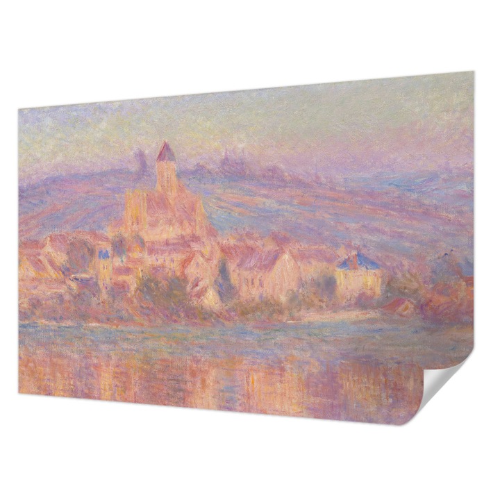 Tapet Autocolant De Perete, Wallfluent, Un oras fermecator, Violet, 104 x 70 cm, Adeziv Puternic, Usor De Montat Si Rezistent, 010170060170000285608