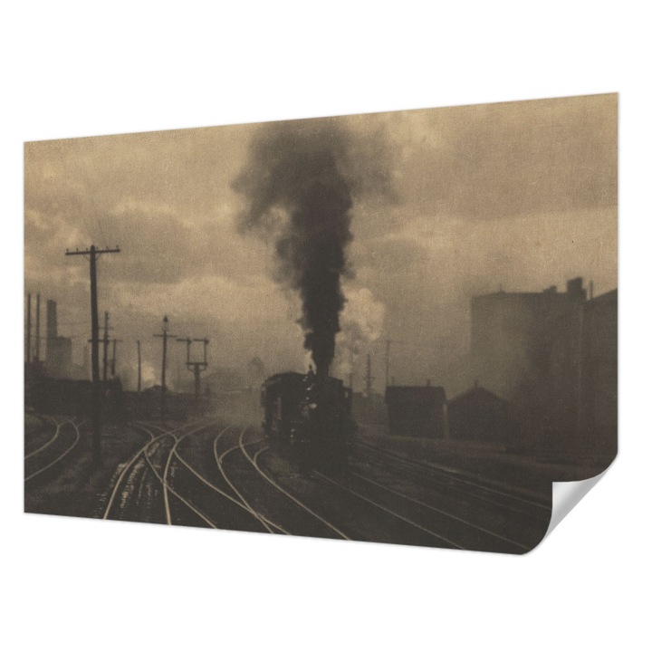 Öntapadós Tapéta Fali Dekoráció, Wallfluent, Ipari táj, Sárga, 104 x 70 cm, Dekoráció, Falra, 010170060170000285611